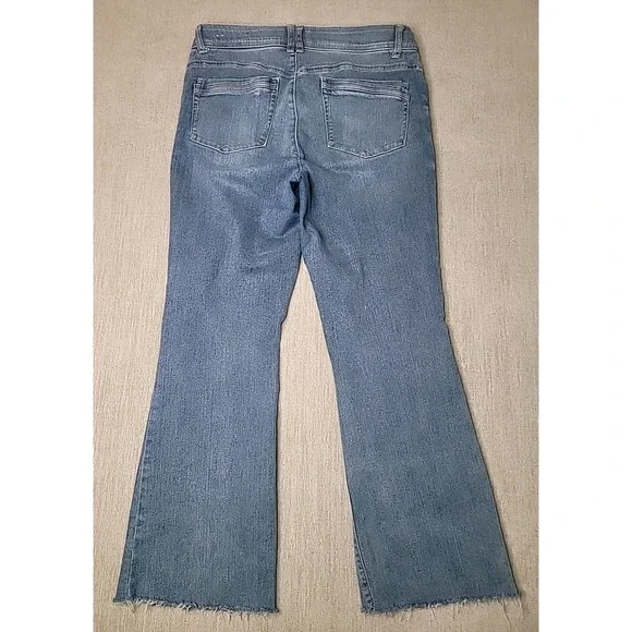Democracy Jeans Flair Leg Ab Technology Denim Women's Size 12 High Rise Jeans - Picture 11 of 12
